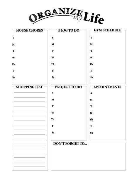 Organization List Template