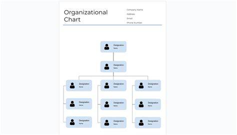 Organizational Chart Template For Google Docs – Free Editable Template ...