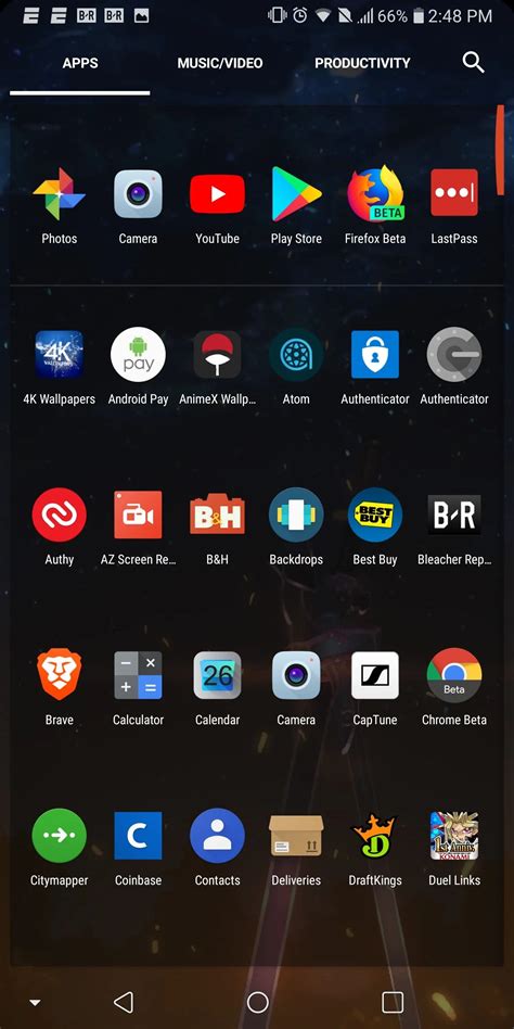Organize the App Launcher