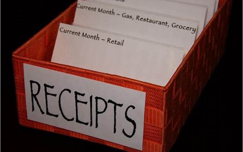 Organizing Receipts With Labels