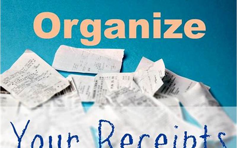 Organizing Your Receipts Image
