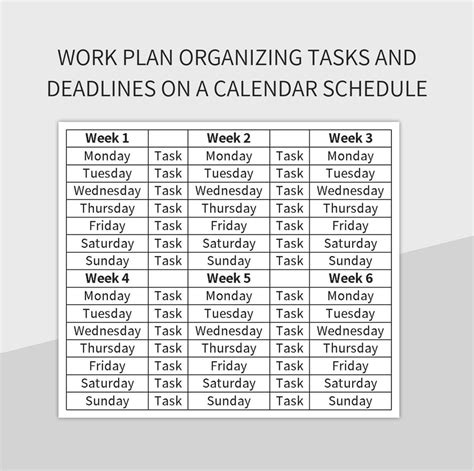 Organizing Plan Template