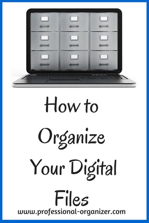 Organizing Your Digital Files