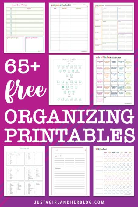 Organizing Your Life with Printables
