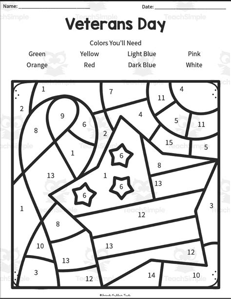Organizing a Veterans Day Coloring Activity