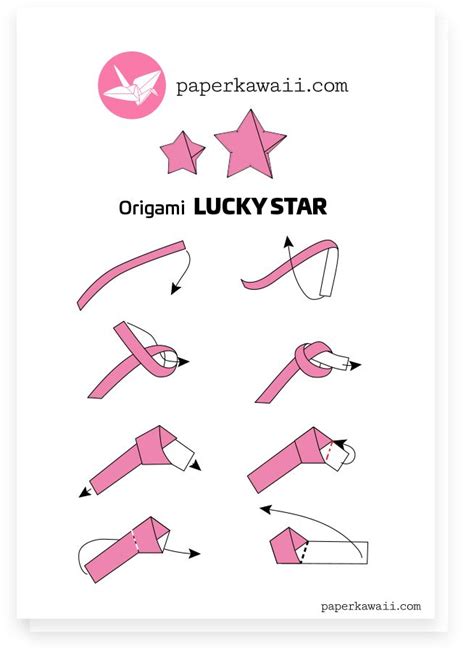 Origami Lucky Star Printable Instructions