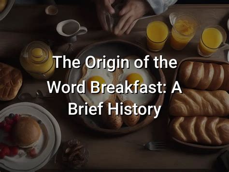 Origin of the Word Brunch