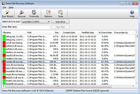 Orion File Recovery: Features