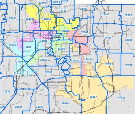 Orlando Zip Codes Map Verjaardag Vrouw 2020