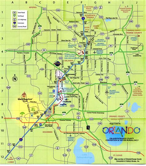Orlando Area Map Florida