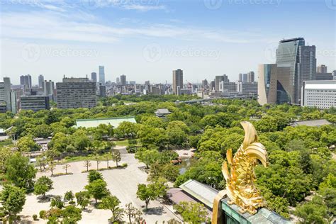 Osaka Castle Rooftop View
