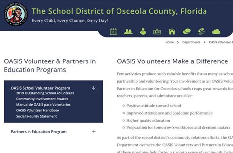 Osceola County Oasis Volunteer