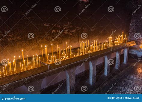 Ostrog Monastery candles