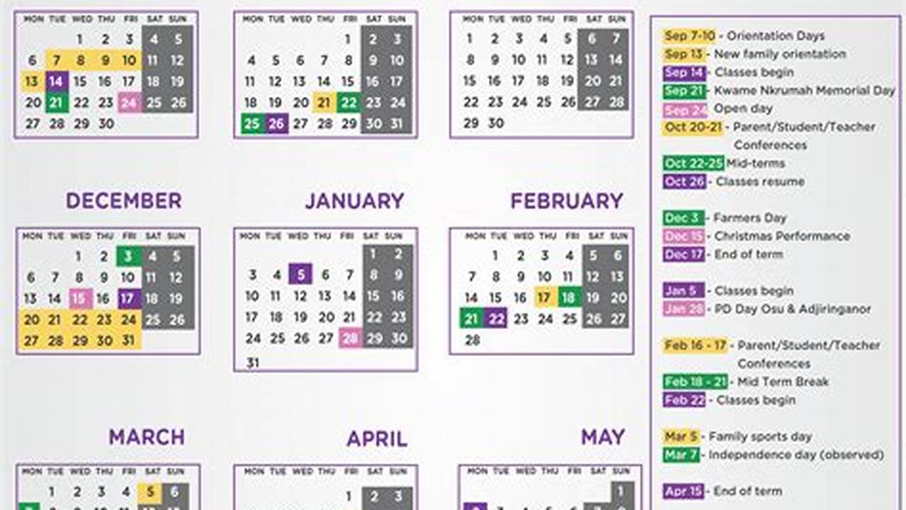 Osu Spring Calendar 2025