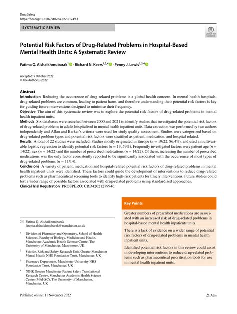 Other Potential Risk Factors (Though Less Common)