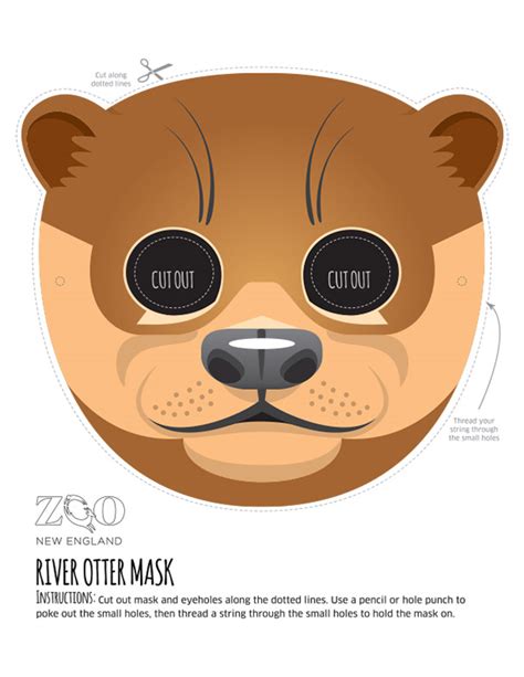 Otter Mask Template Png