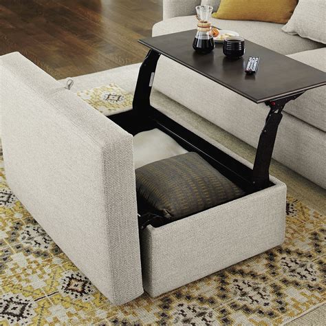 Ottoman With Pull Out Table