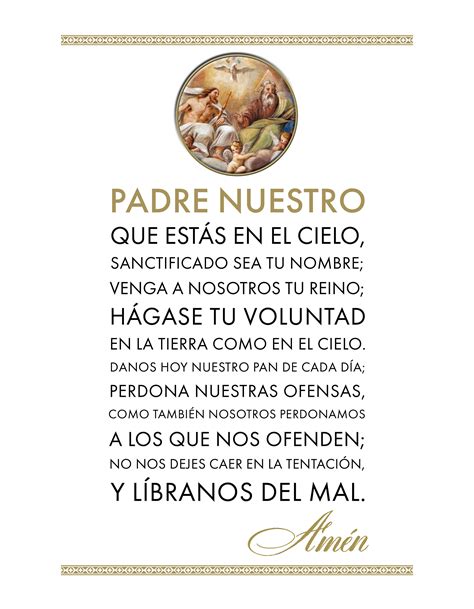 Our Father Prayer In Spanish Printable