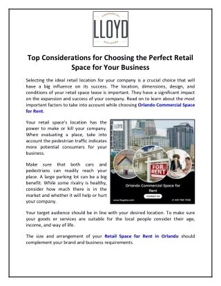 Our Top Considerations for Choosing