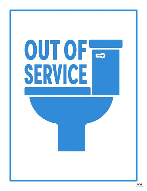 Out Of Service Sign Printable Free