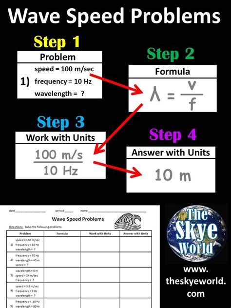 Out Of This World Wave Worksheet Problems Answer Key Iron Rusting Diagram