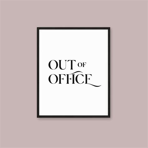 Out Office Signs Printable
