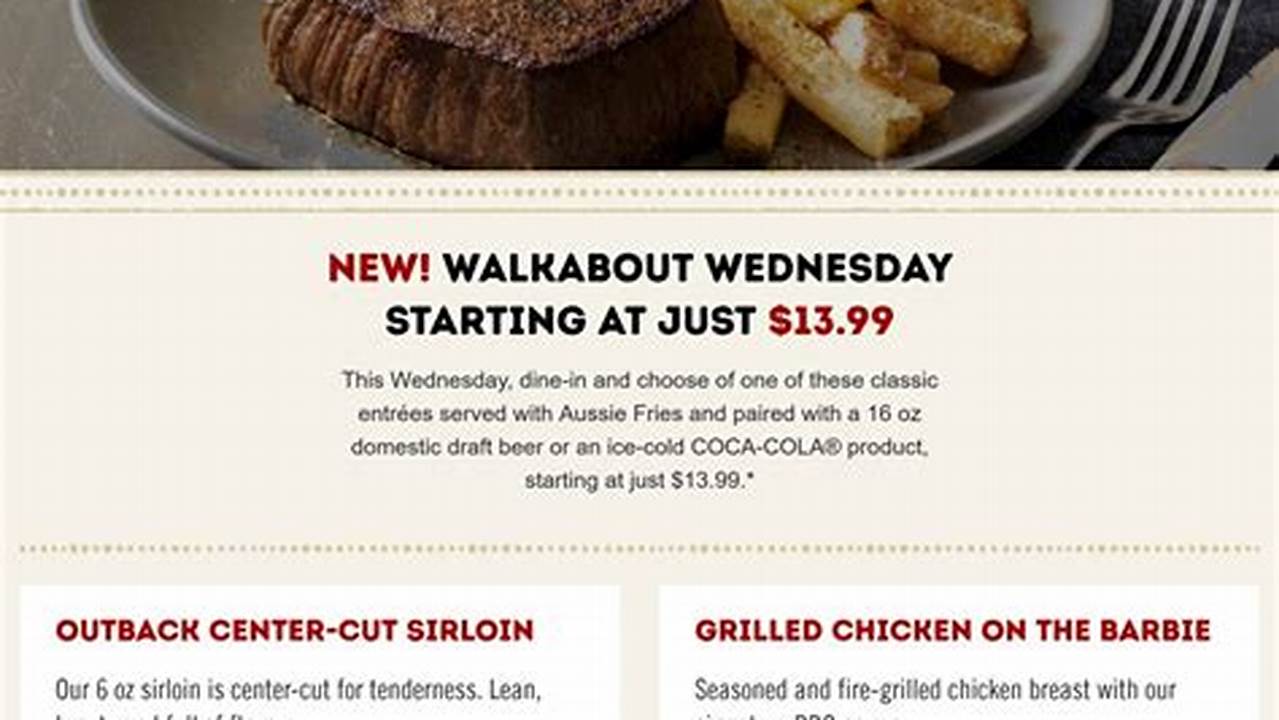 Outback Promo Code 2024