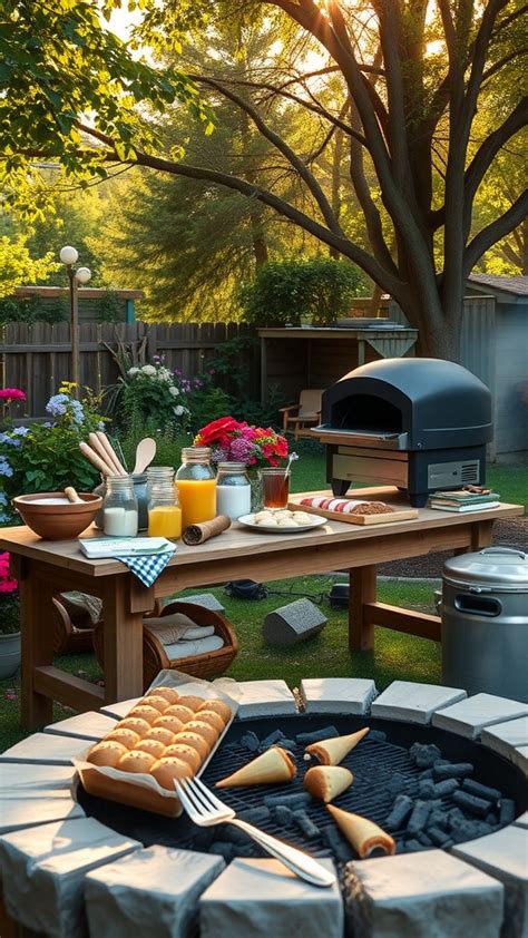 Outdoor Baking Setup