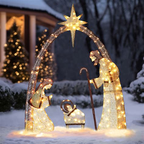 Outdoor Christmas Decor Nativity