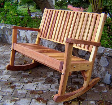 Outdoor Rocking Bench