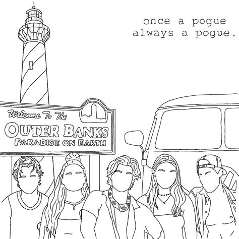 Outer Banks Coloring Pages