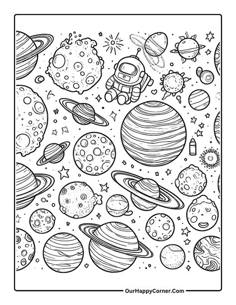 Outer Space Coloring Pages
