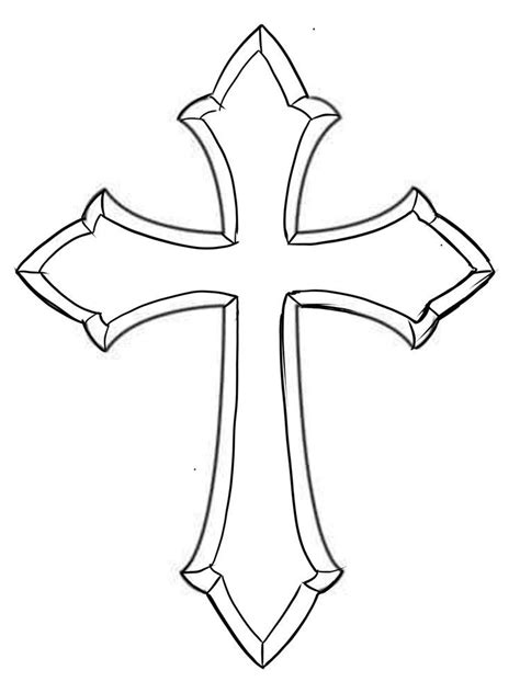 Simple Cross Drawing at Free for