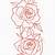 Outline Of Rose Tattoo