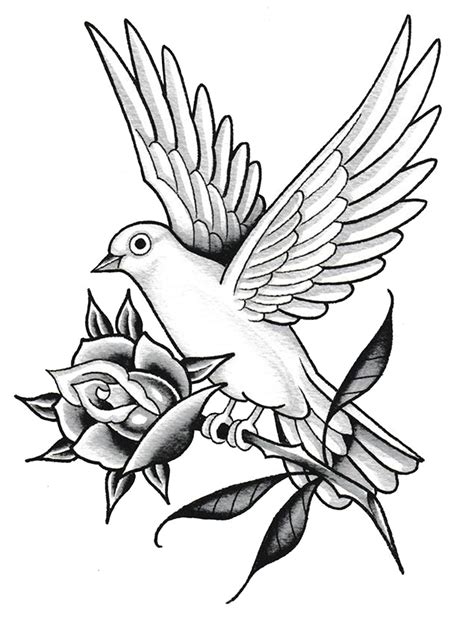 Elsa Mora Free Bird Tattoo Designs.