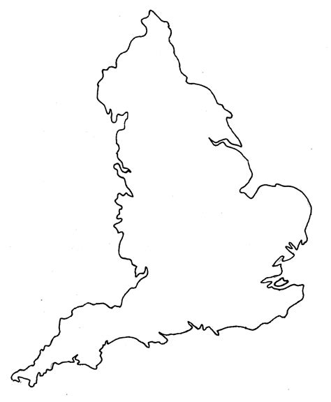 England free map, free blank map, free outline map, free base map
