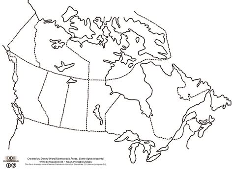 7 Best Images of Printable Outline Maps Of Canada Blank Canada Map