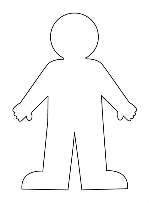 Outline Of The Body Printable