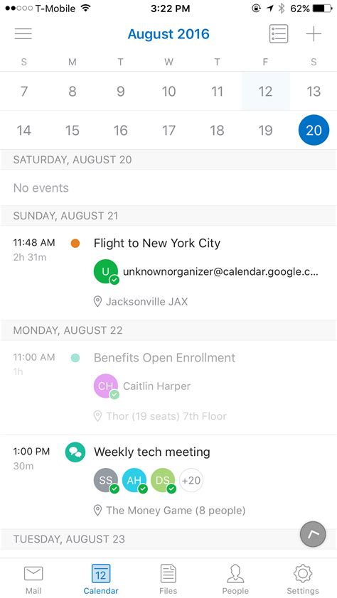Outlook Calendar Widget Iphone