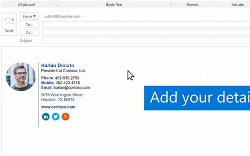Outlook Mail Signatures Image