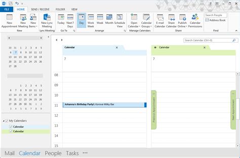 Outlook Calendar On Left Side