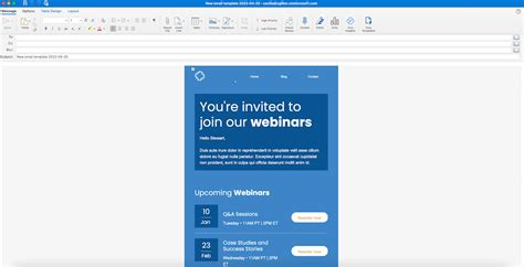 Outlook Newsletter Templates