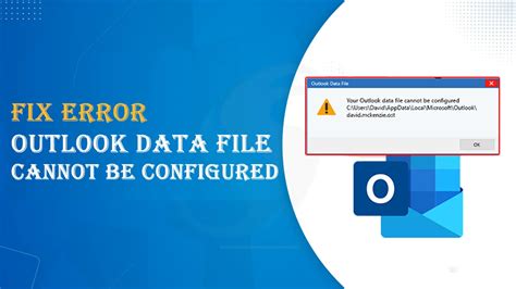 Outlook data files error prompt