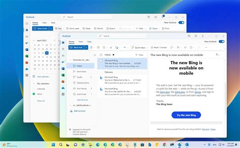 Outlook gets new features
