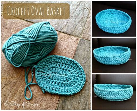 Oval Crochet Basket