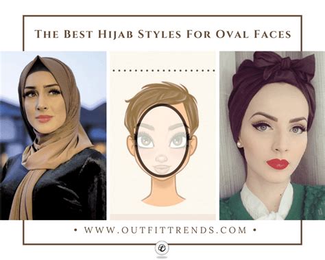 Oval Face Modern Hijab Style For Round Face