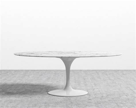 Oval Marble Tulip Table