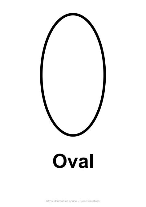 Oval Shapes Printable