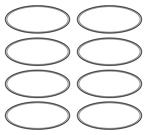 Oval Templates To Print Free