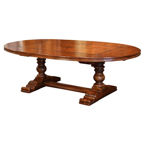 Oval Trestle Dining Table